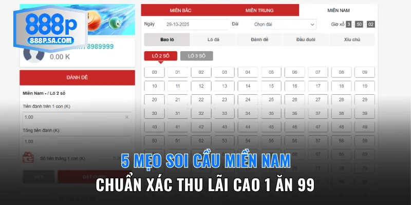 5 Mẹo Soi Cầu Miền Nam
