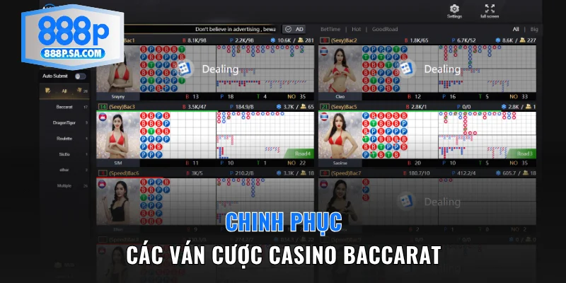 Chinh phục ván cược casino Baccarat