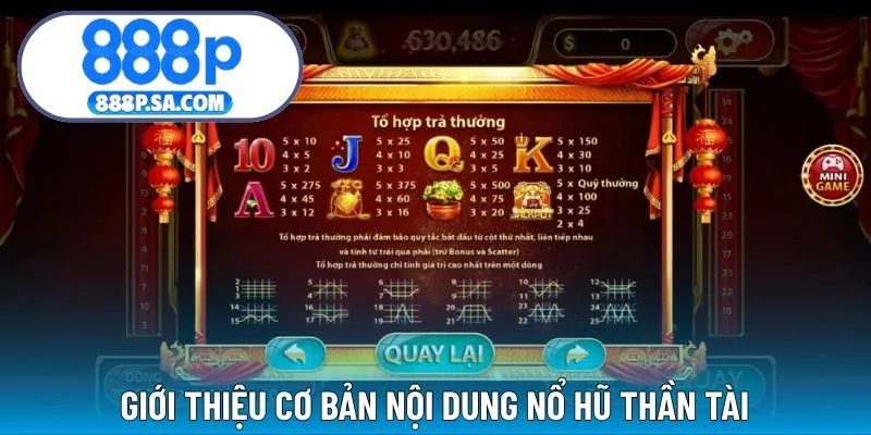 Giới thiệu chung về slot game nổ hũ thần tài