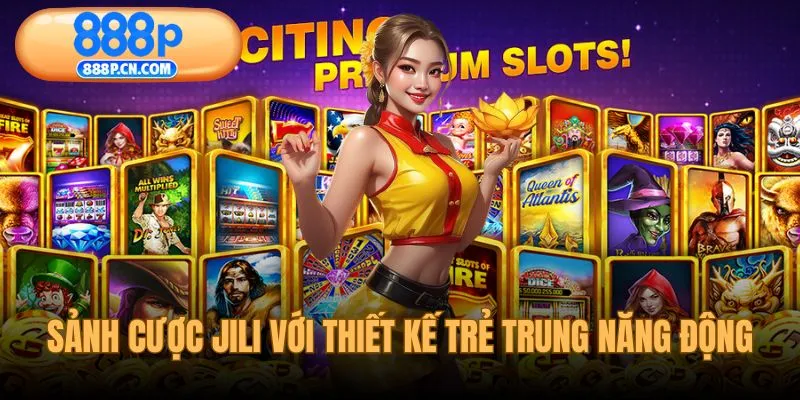 Sảnh cược nổ hũ JILI với thiết kế trẻ trung